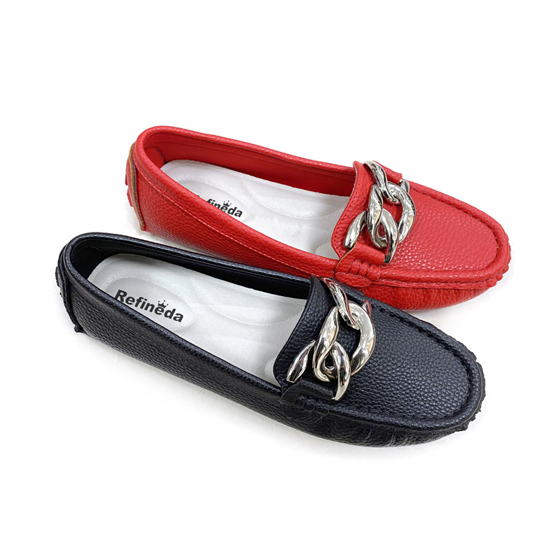 REFINEDA WOMEN'S CLASSIC PENNY LOAFERS DRIVING MOC3